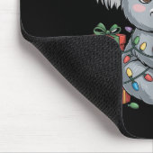 Funny Koala Weihnachtsmannmütze Animals liebt Ugly Mousepad (Ecke)