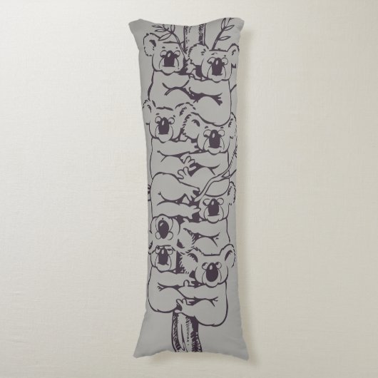 Funny Koalas Klettergarten Seitenschläferkissen (Vorderseite Vertikal)