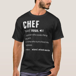 Funny Koch Beschreibung Kulinarisches Kochtierbier T-Shirt