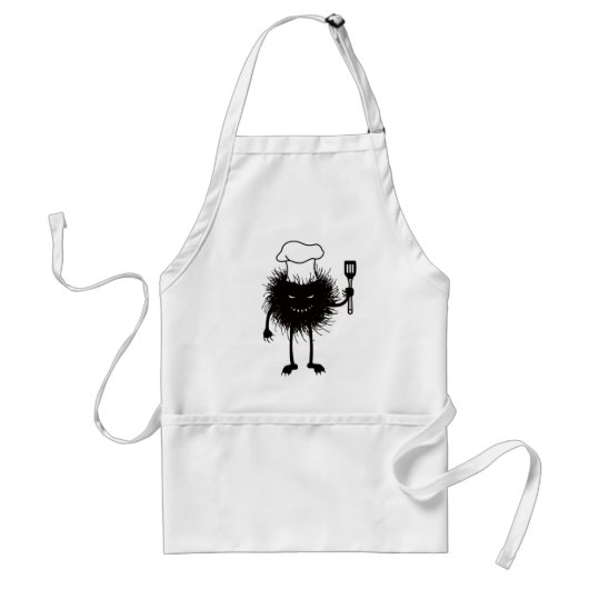 Funny Koch böse Charaktere Lieben zum Kochen Schürze (Vorne)