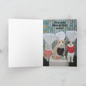 Funny Koch Cats Geburtstag Karte (Innenseite)