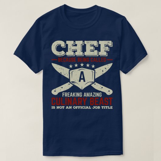 Funny Koch De Cuisine Cook Geschenk T-Shirt (Design vorne)