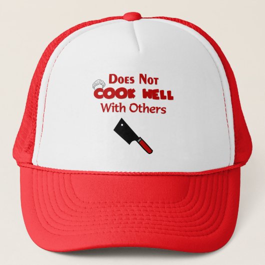 Funny Koch Geschenke Truckerkappe (Vorderseite)