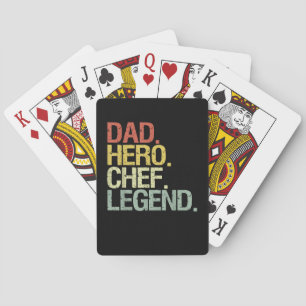 Funny Koch legend dad Spielkarten