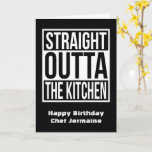 Funny Koch und Cook Sprichwort Happy Birthday Karte<br><div class="desc">Direkt aus der Küche! Funny Koch und kochen Geburtstag oder Abschluss-Karte. Die perfekte Grußkarte für Koch Geburtstage und kulinarische Abschlüsse</div>