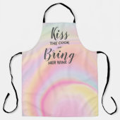 Funny Koch zitieren Regenbogen pastellfarben Marmo Schürze (Vorderseite)