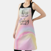 Funny Koch zitieren Regenbogen pastellfarben Marmo Schürze (InSitu)