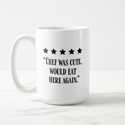 Funny Köche Five Star Review Kaffeetasse (Links)