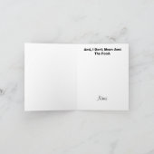 Funny Kokett Liebe Italienische Karte (Innenseite)