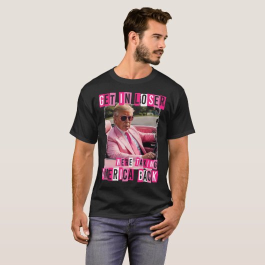 Funny komm in Loser, wir bringen Amerika zurück T-Shirt (Vorne ganz)