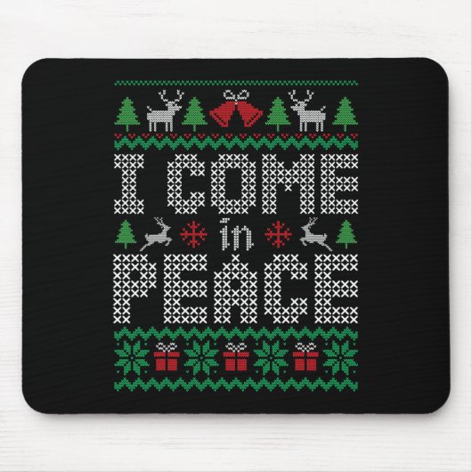 Funny komme ich in Peace Couple Matching Ugly Chri Mousepad (Vorne)