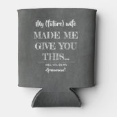 Funny kommend Wedding Trauzeuge Vorschlag Dosenkühler (Vorderseite)