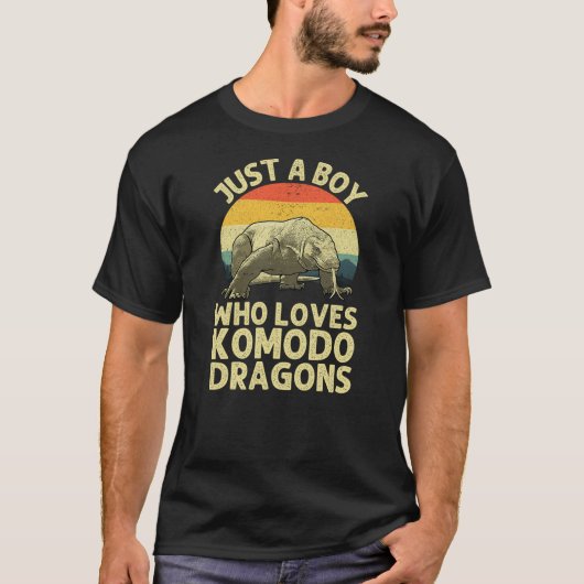 Funny Komodo Dragon Design For Boys Men Komodo Dra T-Shirt (Vorderseite)