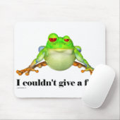 Funny konnte keinen Frosch-Cartoon geben Mousepad (Mit Mouse)