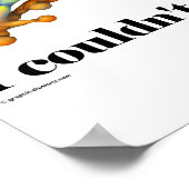 Funny konnte keinen Frosch-Cartoon geben Poster (Ecke)