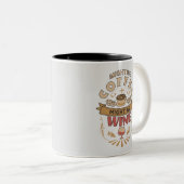 Funny könnte sein Kaffee könnte Wein sein Zweifarbige Tasse (VorderseiteRechts)