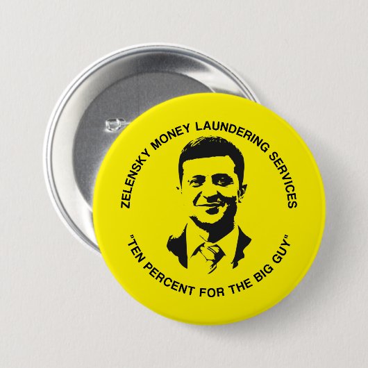 Funny konservativer Anti Biden Zelensky Ukraine Button (Vorne & Hinten)