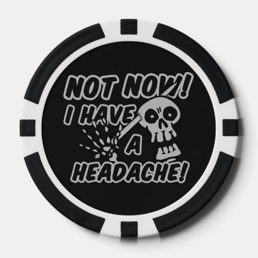 Funny Kopfache Skull Poker Chips (Vorderseite)