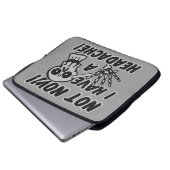 Funny Kopfschmerz Skull Laptop Ärmel Laptopschutzhülle (Vorne Knopf)