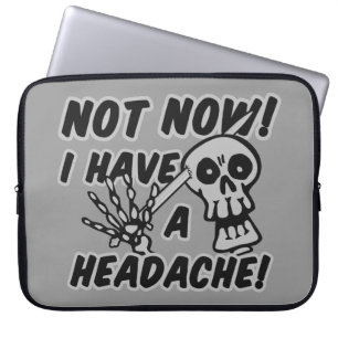 Funny Kopfschmerz Skull Laptop Ärmel Laptopschutzhülle