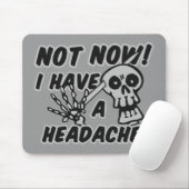 Funny Kopfschmerz Skull Mousepad (Mit Mouse)