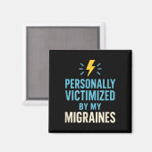Funny Kopfschmerzen Migräne Bewusstsein Endschmerz Magnet (Vorderseite/Rückseite)