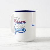 Funny Korean Drama Lover Personalizable Zweifarbige Tasse (Vorderseite Links)