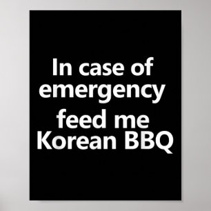 Funny Korean Grillen Feinschmecker Asian Culture F Poster