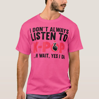 Funny Kpop Art for Teen Girls Women Korean Music L T-Shirt