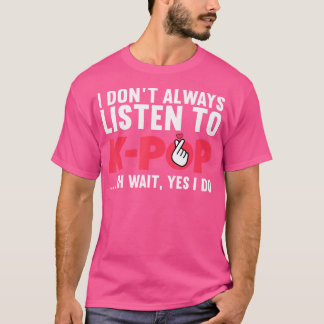 Funny Kpop Art for Teen Girls Women Korean Music L T-Shirt