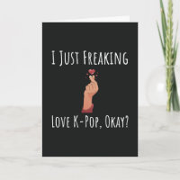 Funny Kpop Cards Koreanisches Mädchen für sie