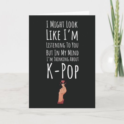 Funny Kpop Cards Spaß K Pop Karte (Vorderseite)