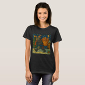 Funny Krampus Gingerbread Night Festive Creepy Hol T-Shirt (Vorne ganz)
