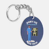 Funny Krass Tech Custom Radiology Specialty Schlüsselanhänger (Vorderseite links)