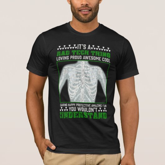 Funny Krass Tech Joke Röntgen Radiologic Spaß T-Shirt (Vorderseite)
