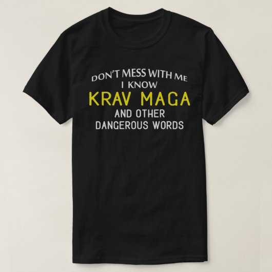 Funny Krav Maga für Kampfkunstliebhaber T-Shirt (Design vorne)