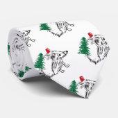 Funny Krawatte Santa Igel (Gerollt)