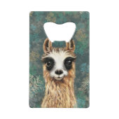 Funny Kreditkarte Flasche Opener Neugieriger Llama Geldbeutel Flaschenöffner (Vorderseite)