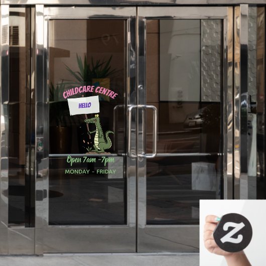 Funny Krocodil-Alarm mit Schild Cartoon (Büro Tür)