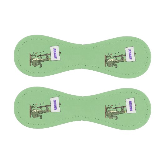 Funny Krocodil-Alarm mit Schild Cartoon Baseball (Paneele)