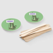 Funny Krocodil-Alarm mit Schild Cartoon Fächer (Non-assembled)