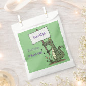 Funny Krocodil-Alarm mit Schild Cartoon Geschenktütchen (Ausgeschnitten)