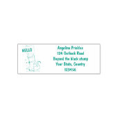 Funny Krocodil-Alarm mit Schild Cartoon Permastempel (Design)