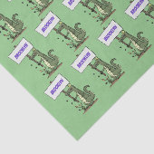 Funny Krocodil-Alarm mit Schild Cartoon Seidenpapier (Ausschnitt)