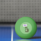 Funny Krocodil-Alarm mit Schild Cartoon Tischtennisball (Netto)