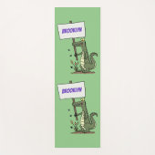 Funny Krocodil-Alarm mit Schild Cartoon Yogamatte (Vorderseite)