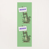 Funny Krocodil-Alarm mit Schild Cartoon Yogamatte (Rückseite)