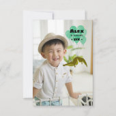 Funny Krokodil Geburtstagsparty mit Bild Einladung (Vorderseite)