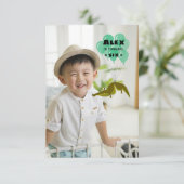 Funny Krokodil Geburtstagsparty mit Bild Einladung (Stehend Vorderseite)