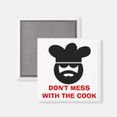 Funny Küchenmagnet | Nicht mit dem Koch durcheinan Magnet (Vorderseite/Rückseite)
